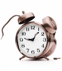 smashed alarm clock