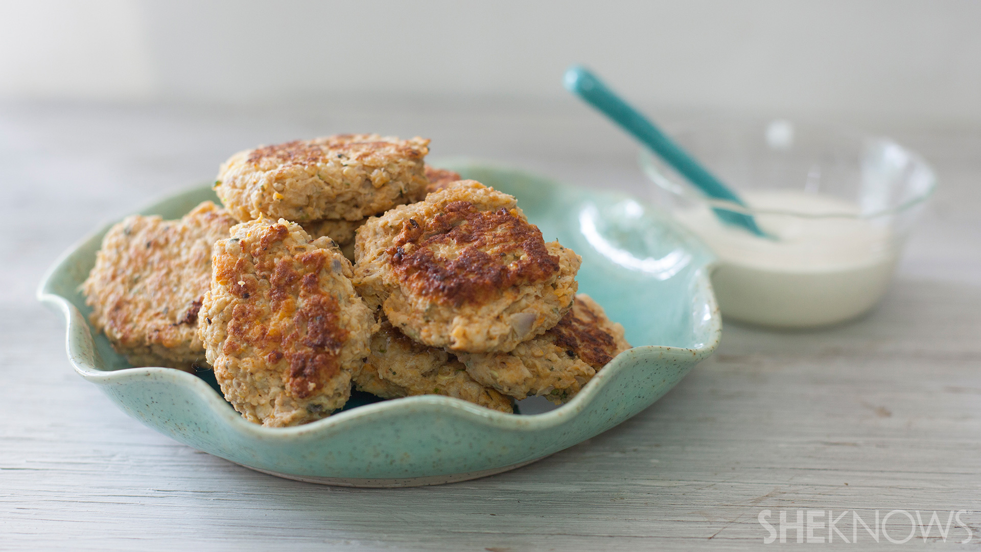 Chicken quinoa sweet potato nuggets