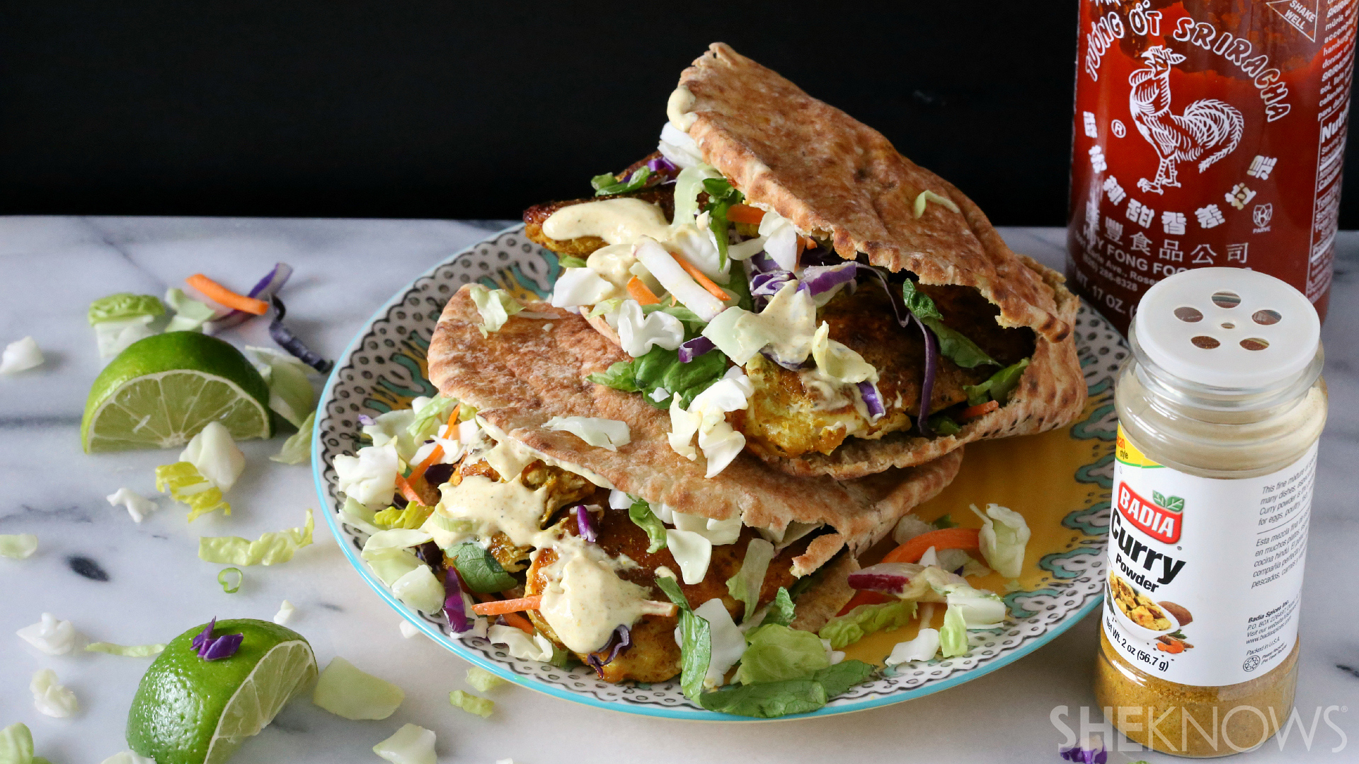 Indian-spiced chicken burgers