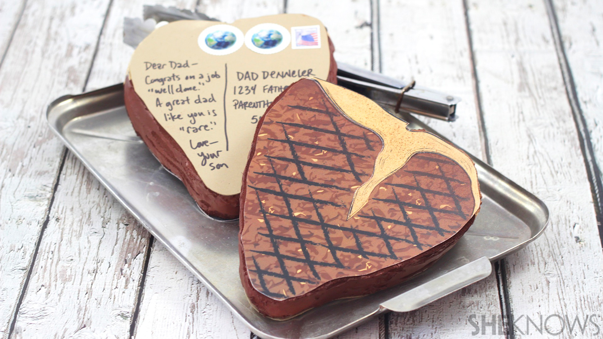 Father's Day gift idea DIY mailable steak
