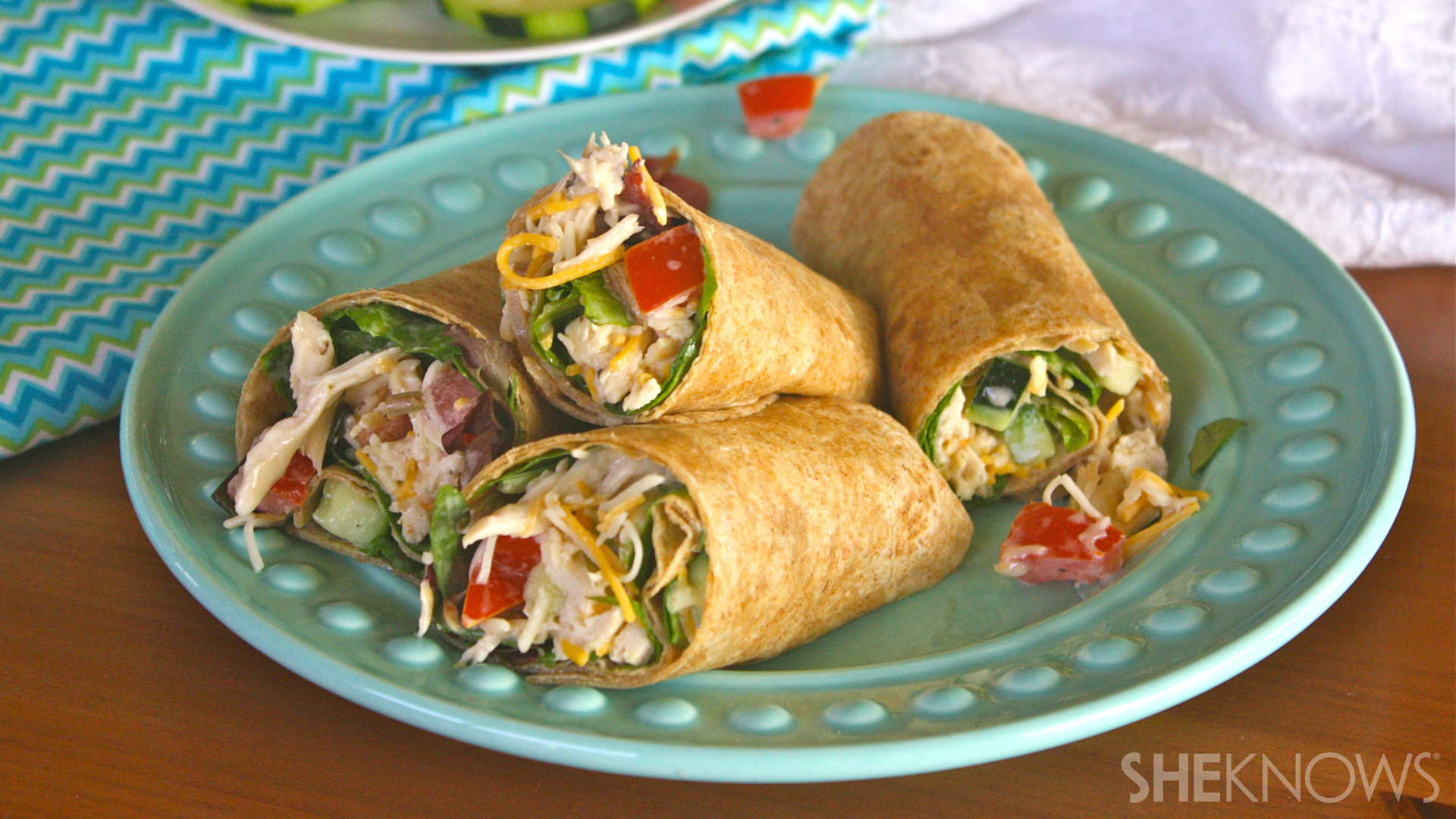 Ranch chicken and bacon wraps