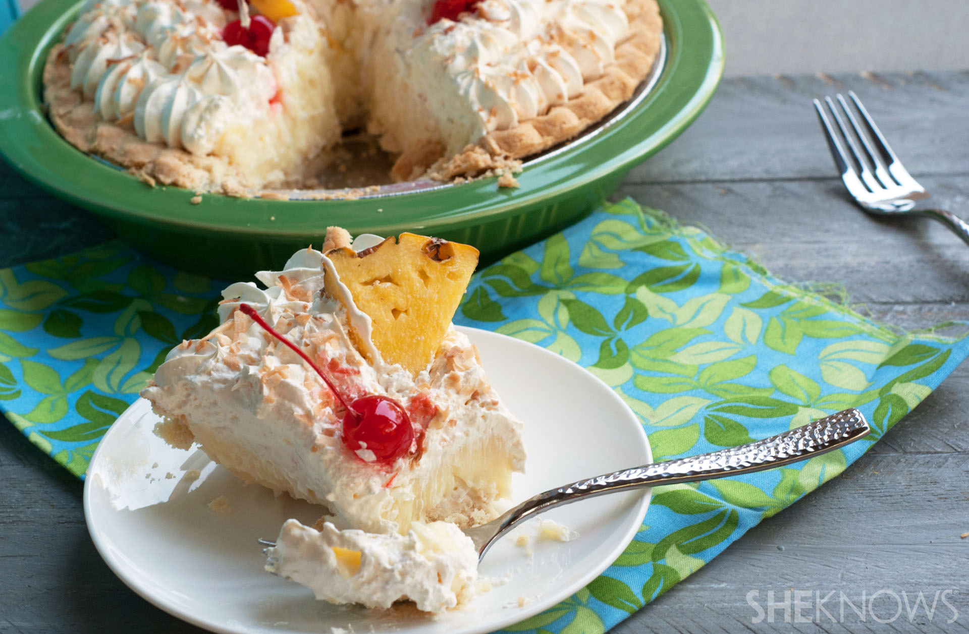 Creamy pina colada pie recipe