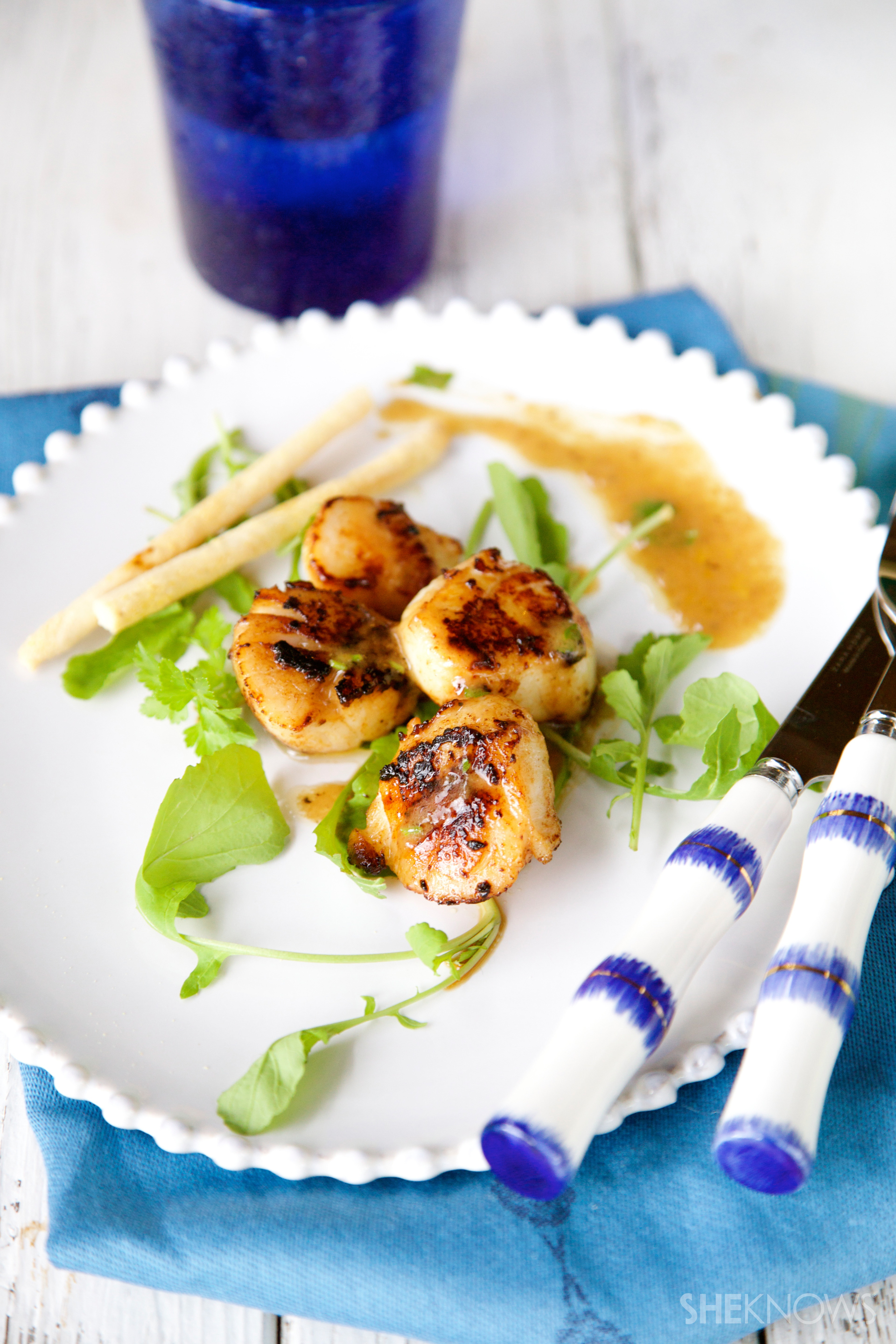Pan seared scallops with champagne sauce recipe