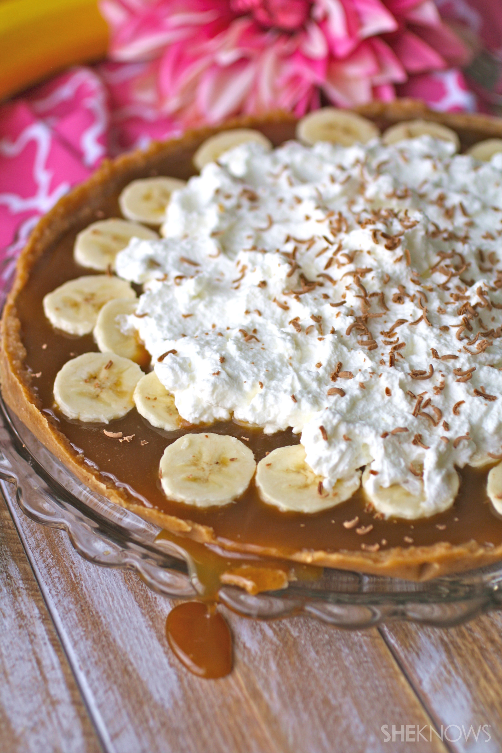 Banoffee pie is the perfect combination of bananas &amp; toffee