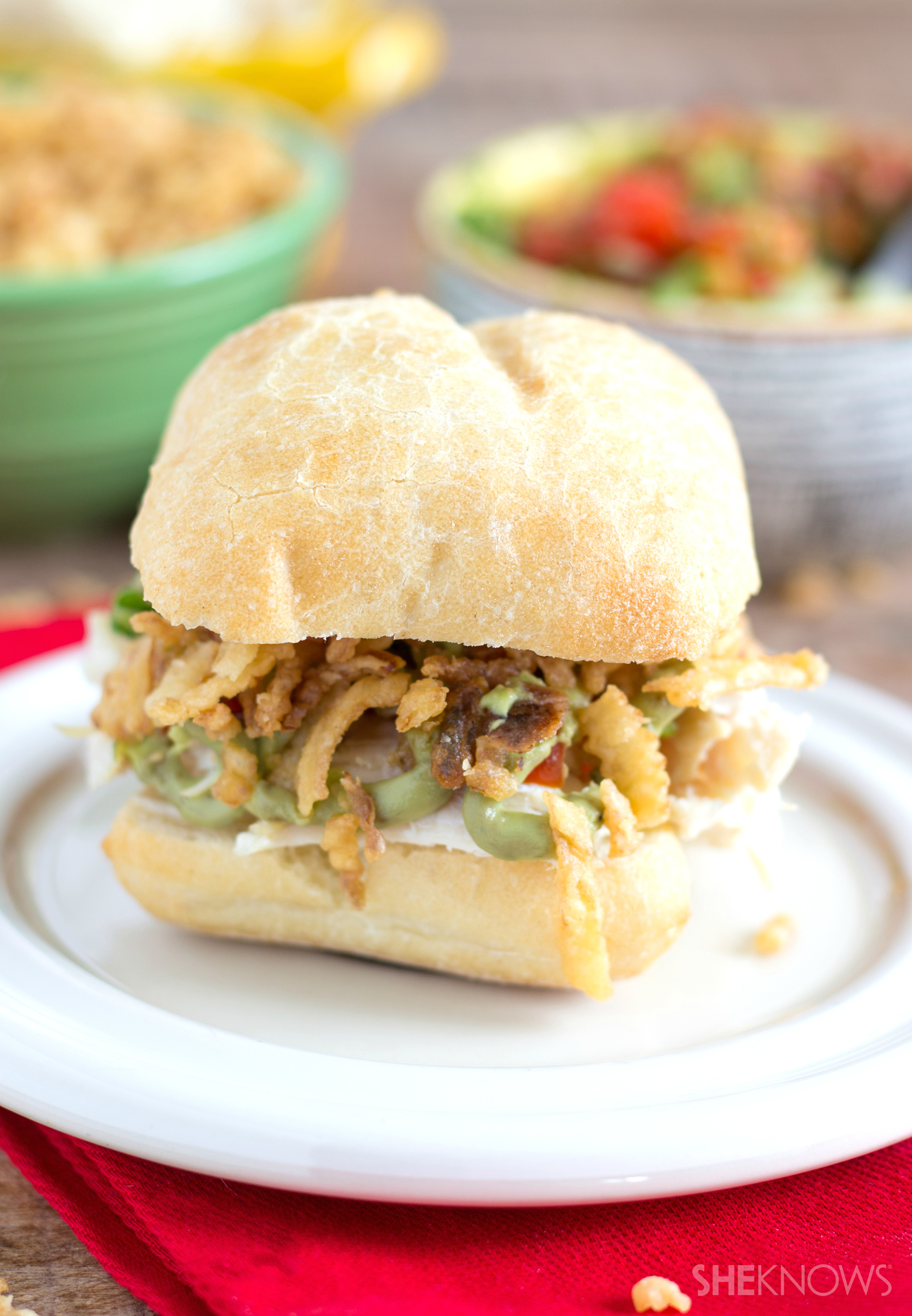 Chicken avocado sliders
