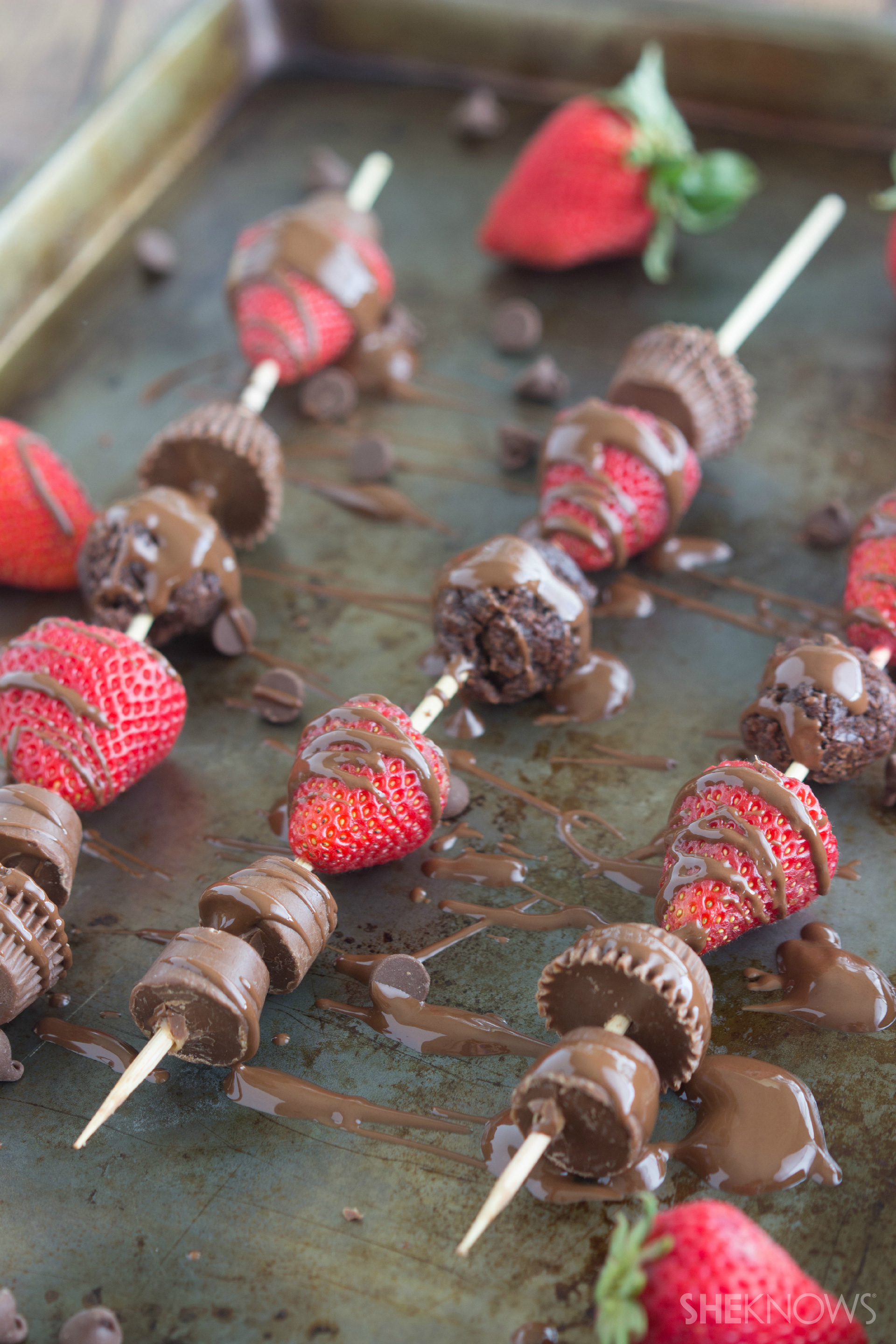 Chocolate lovers kabobs