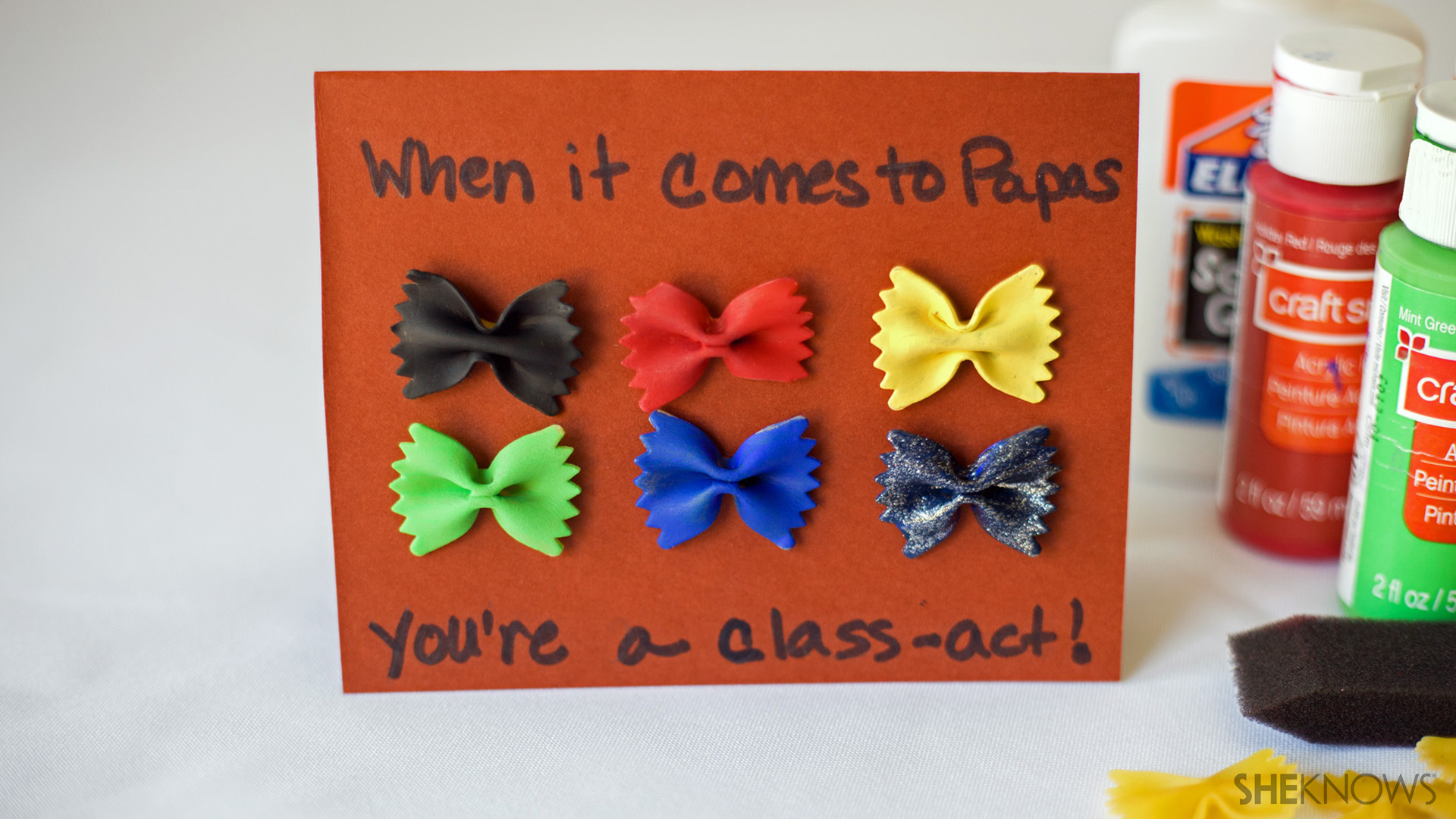 Bow tie pasta Father's Day card | Sheknows.com