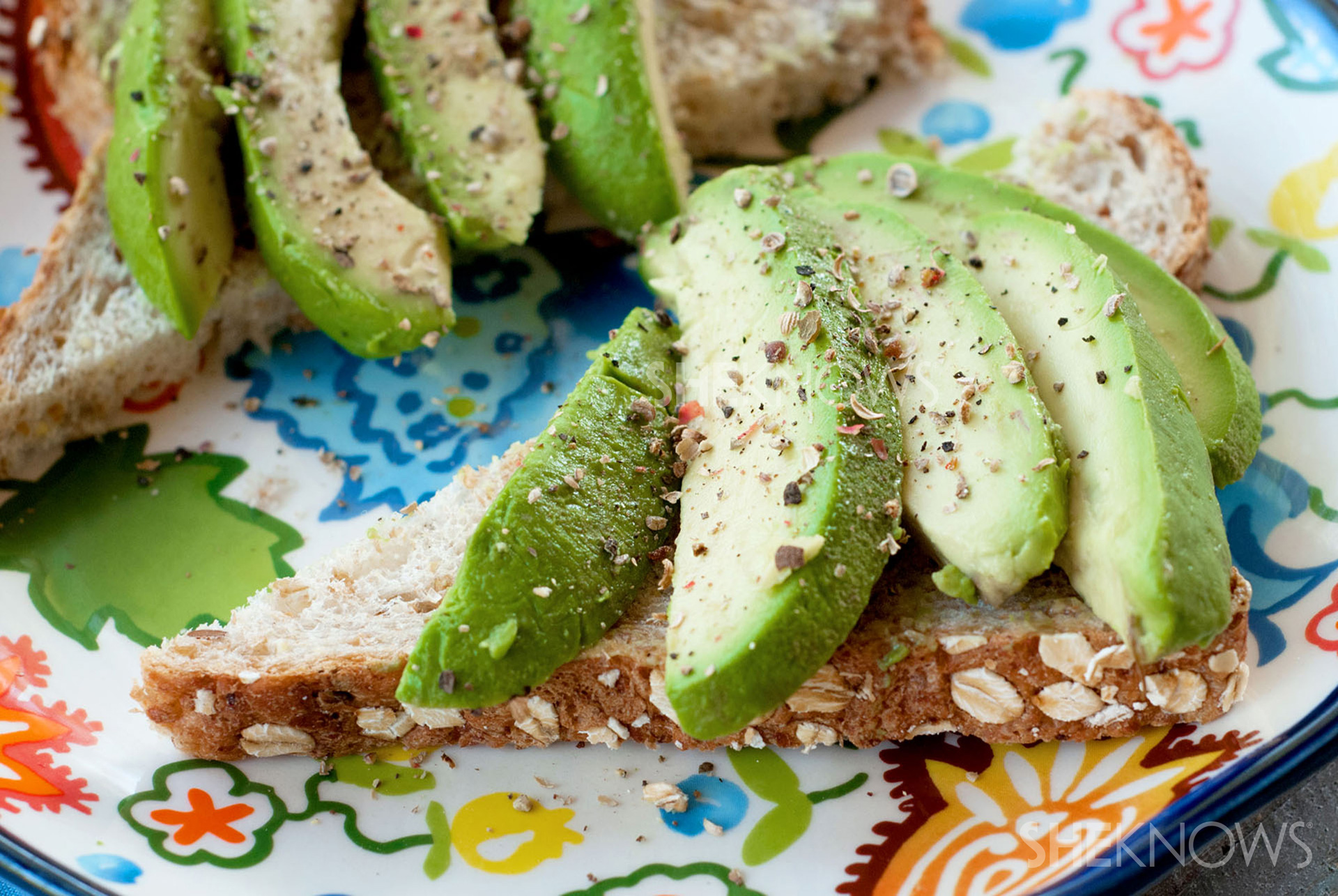 Simple avocado toast with cracked pepper recipe