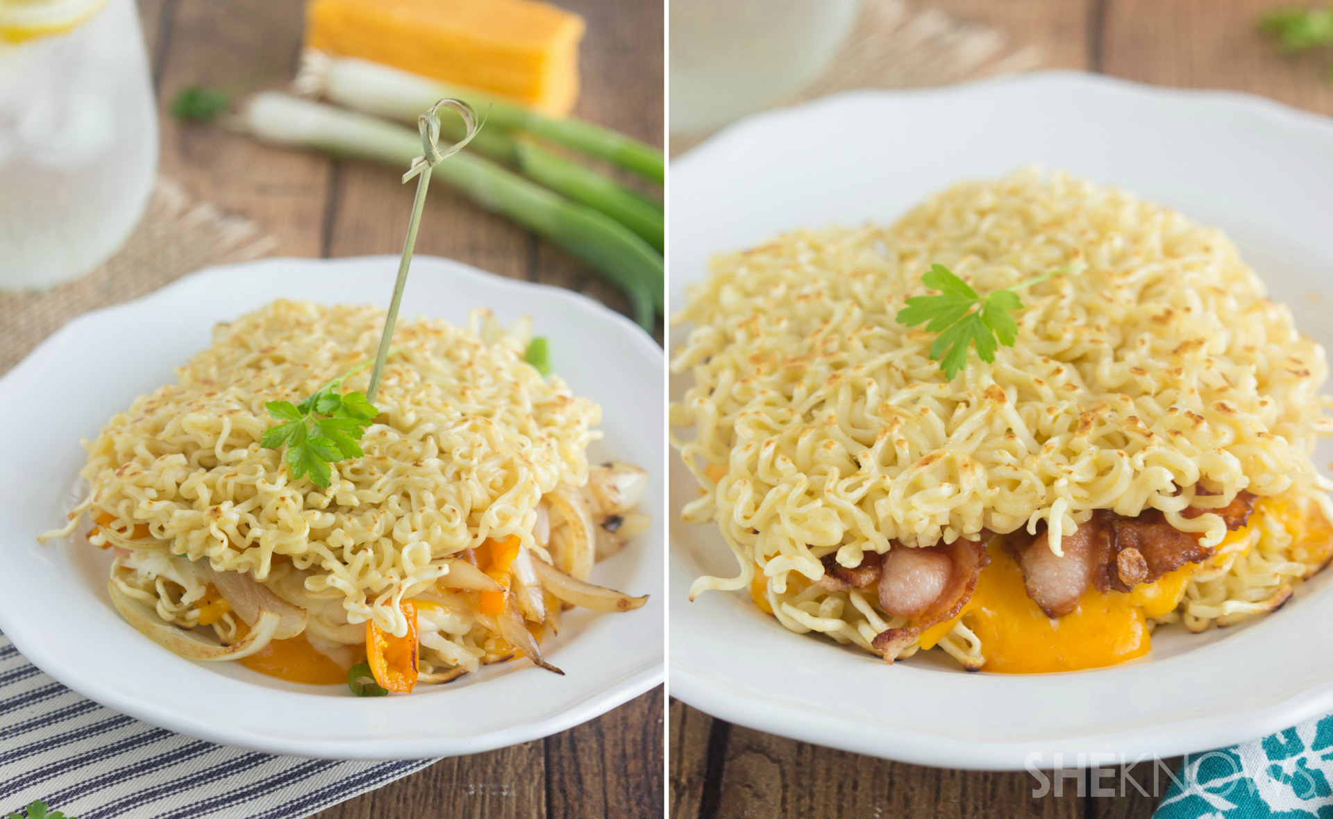 Ramen grilled cheese