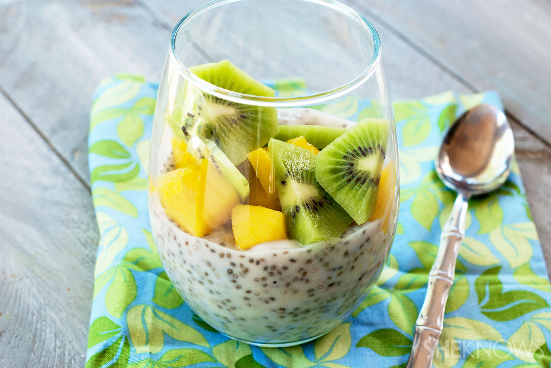 Creamy tropical chia pudding recipe