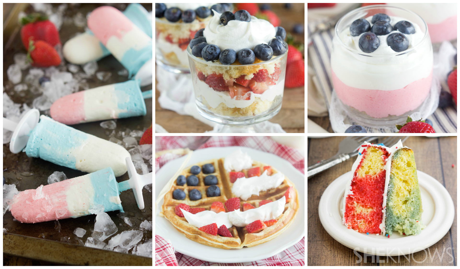 Food that looks like a flag
