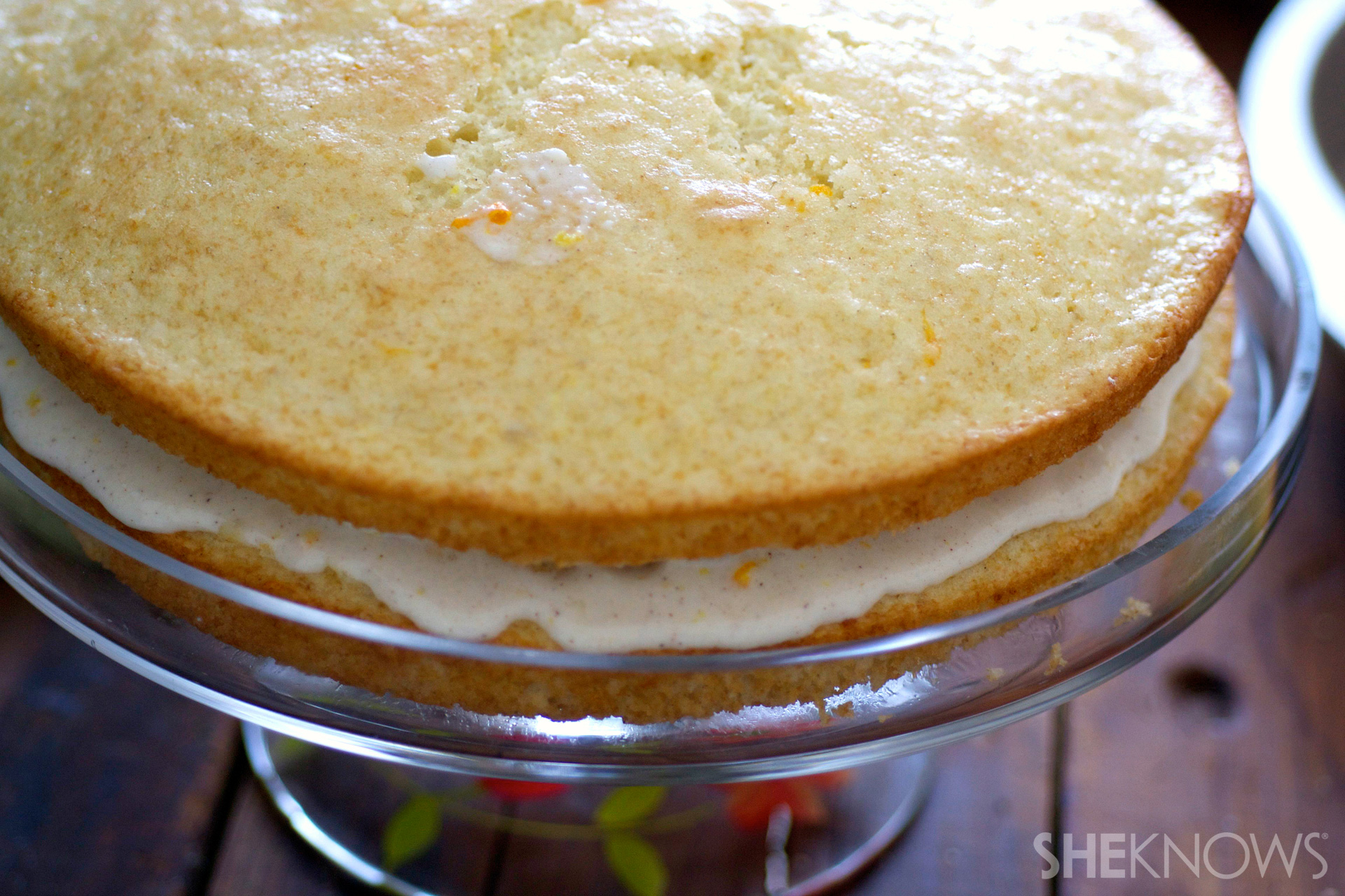 Fresh orange, honey and ricotta wedding cake