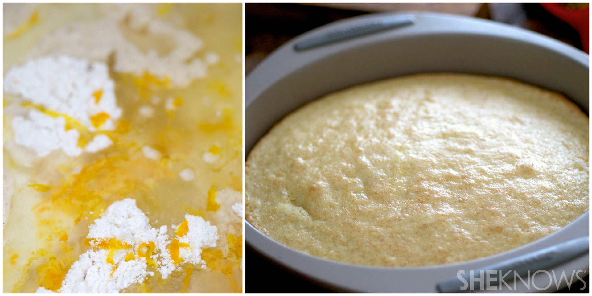 Fresh orange, honey and ricotta wedding cake