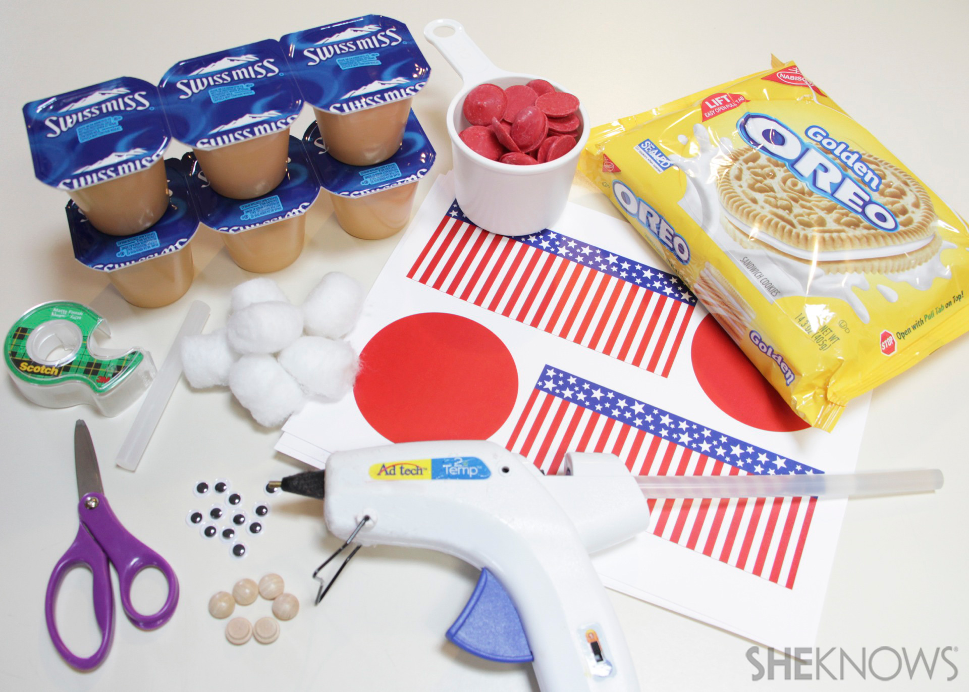 Yankee Doodle dessert cups