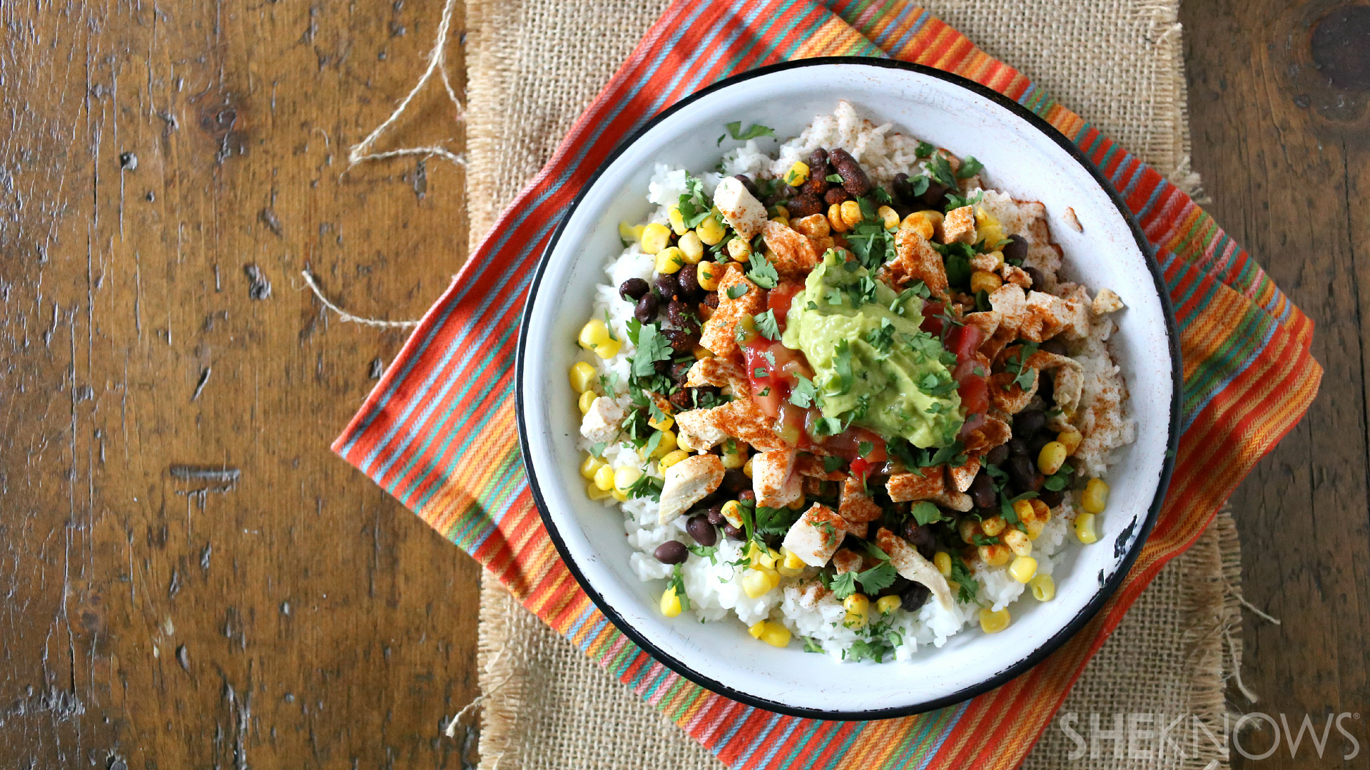 Copycat Chipotle honey chicken bowls
