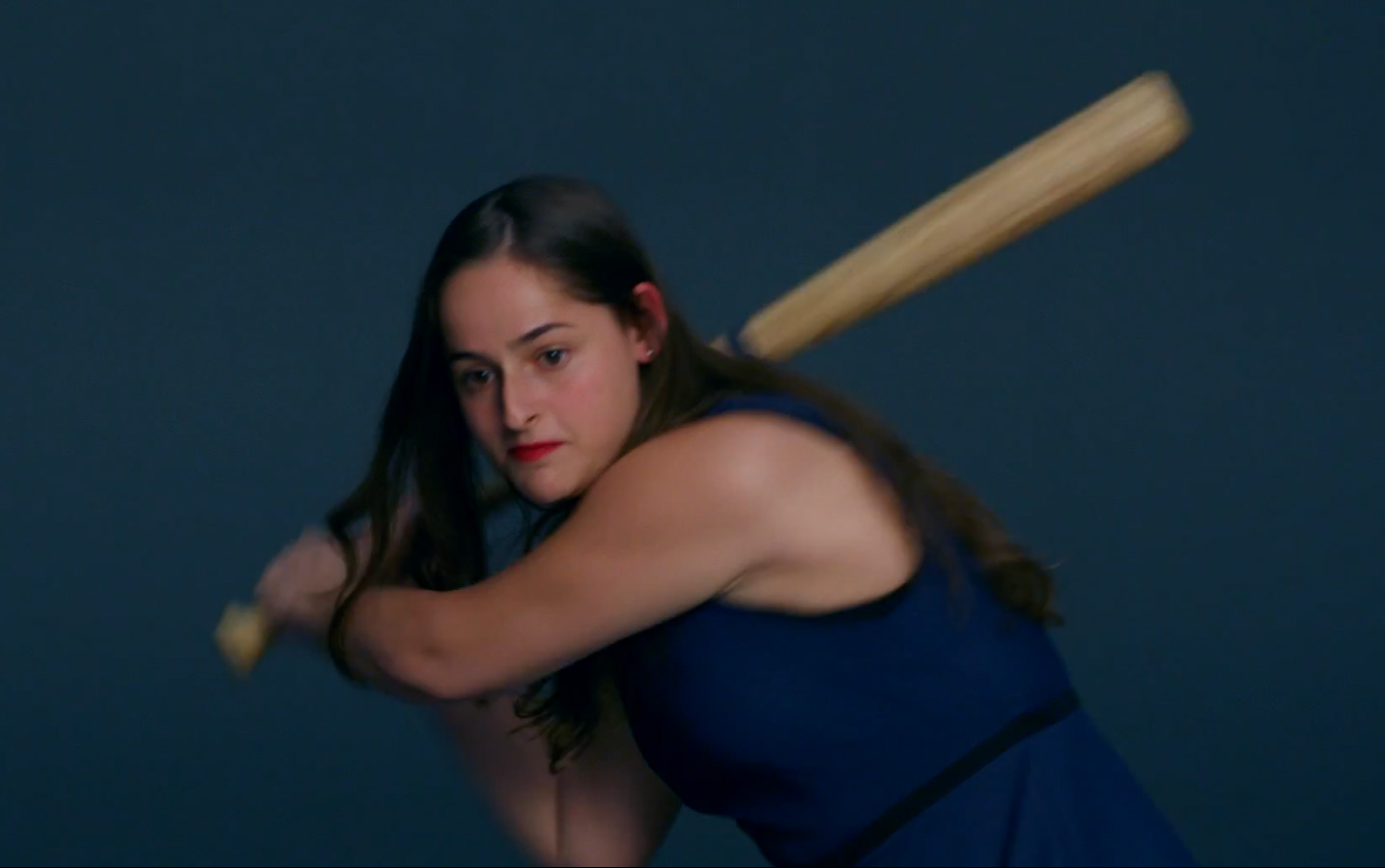 Girl swinging a bat Lesbian finger her ass