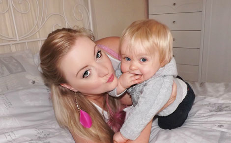 Hayley McLean and child
