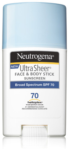 Neutrogena Ultra Sheer Face + Body Stick Sunscreen Broad Spectrum SPF 70