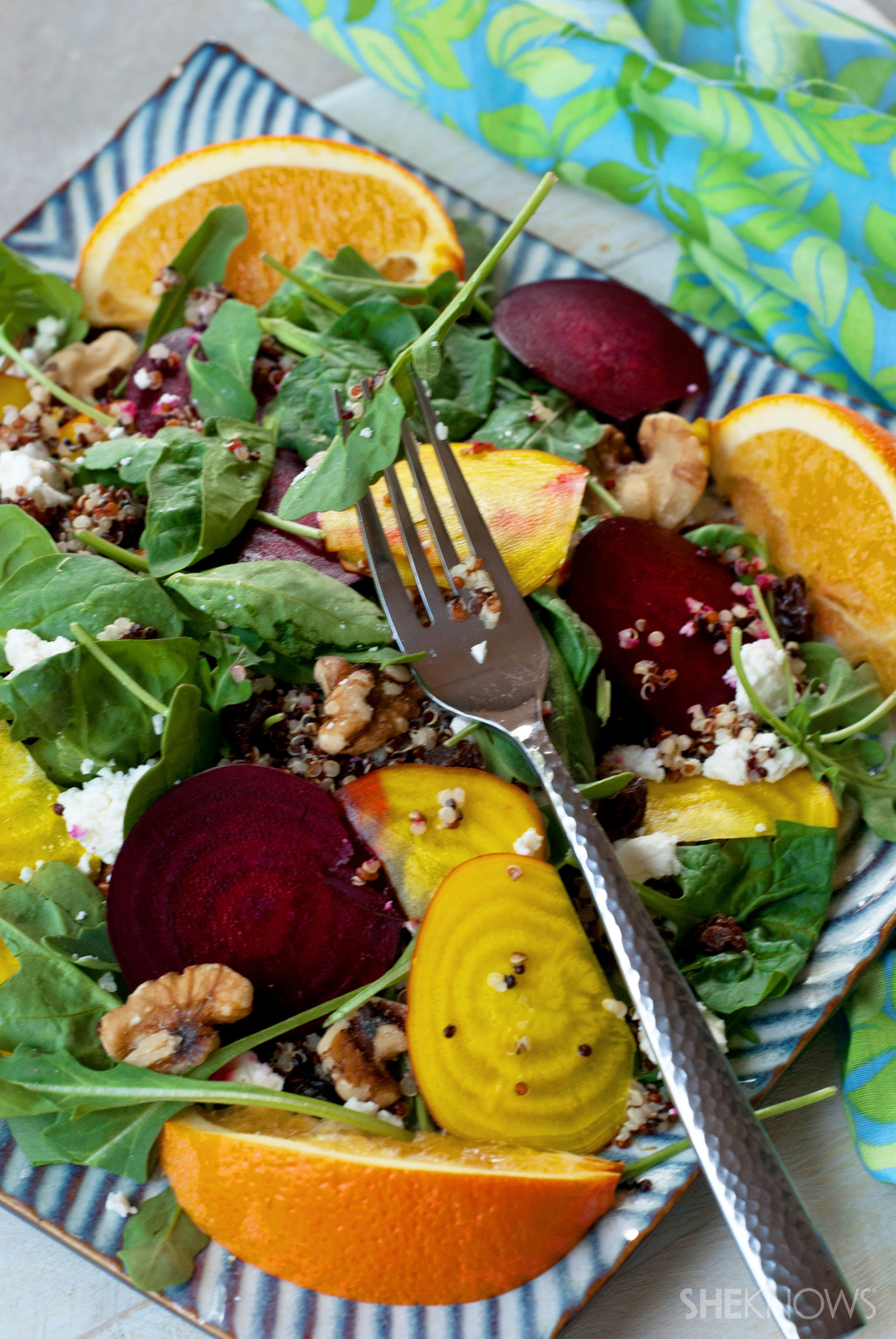 Summer citrus beet salad with quinoa recipes