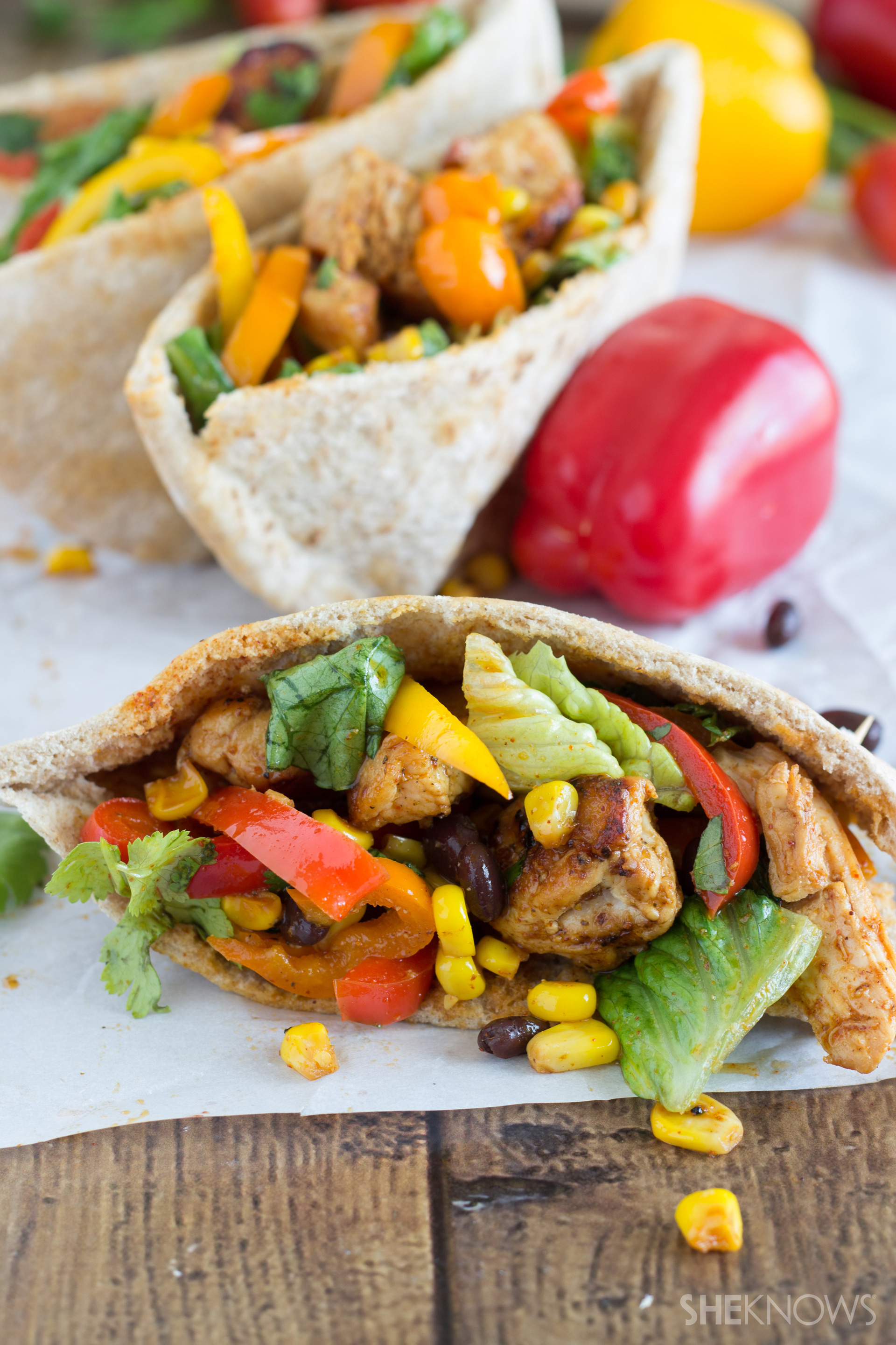 Southwestern pita pockets