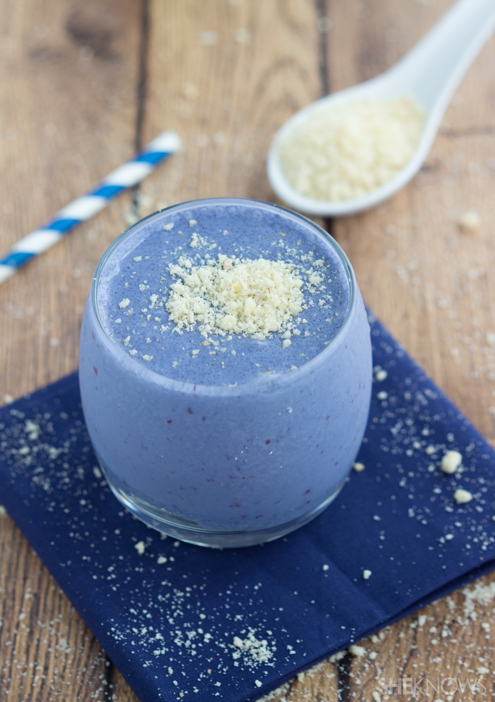 Blueberry pie smoothie