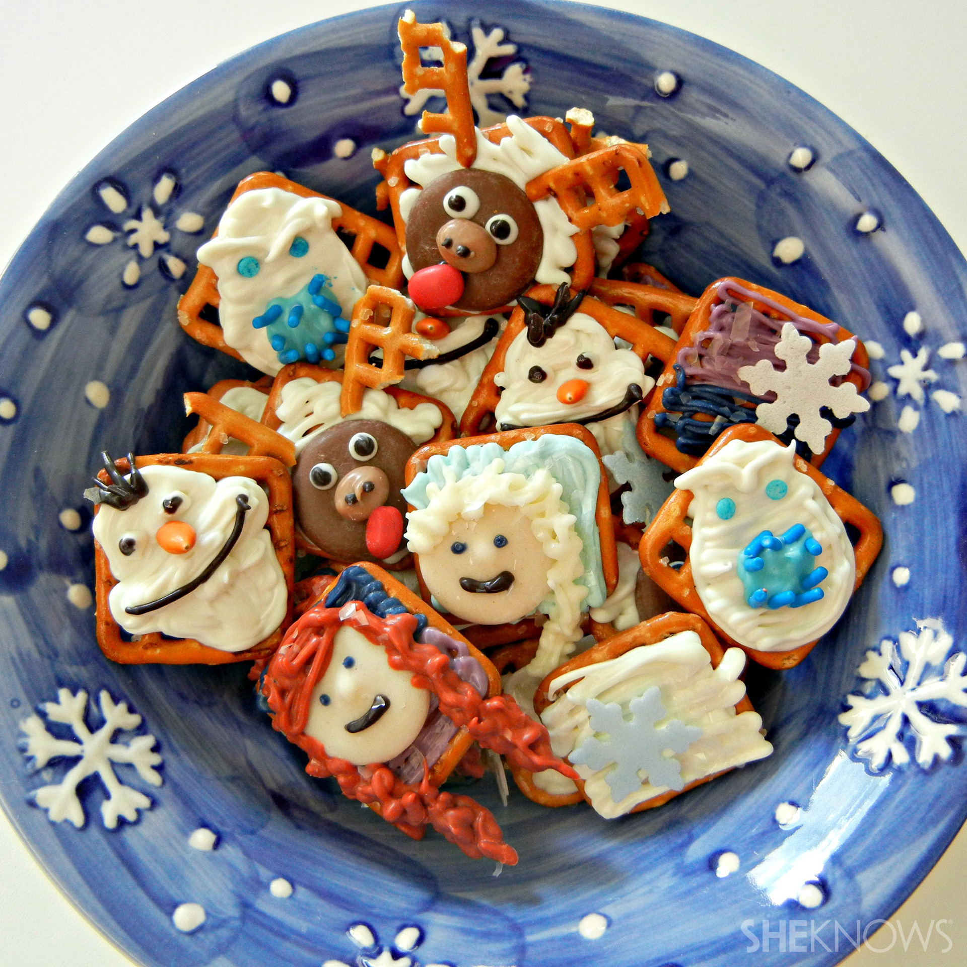 Frozen Inspired Pretzel Snacks