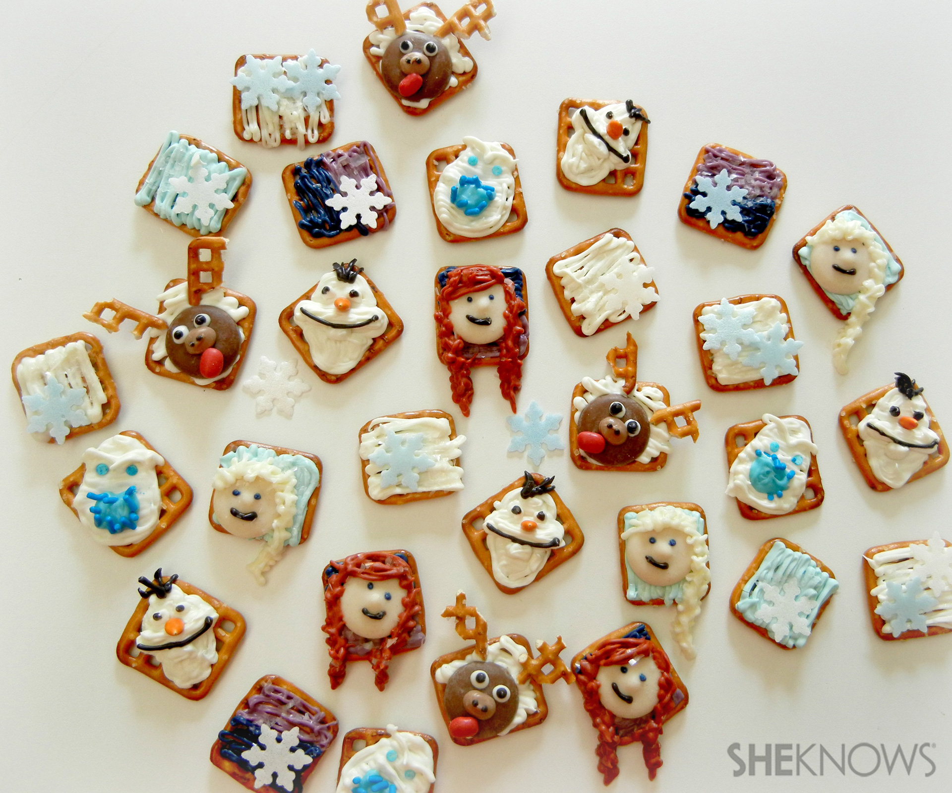 Frozen Inspired Pretzel Snacks