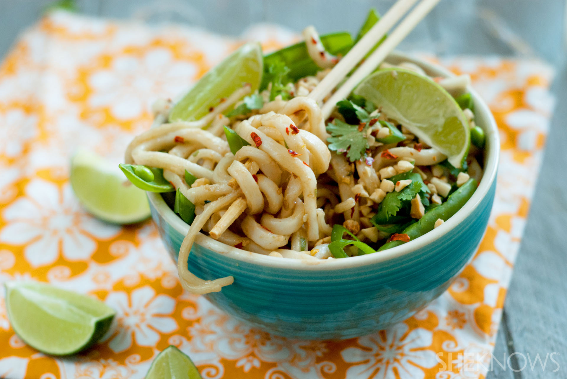 Takeout fakeout Coconutpeanut udon noodle bowls