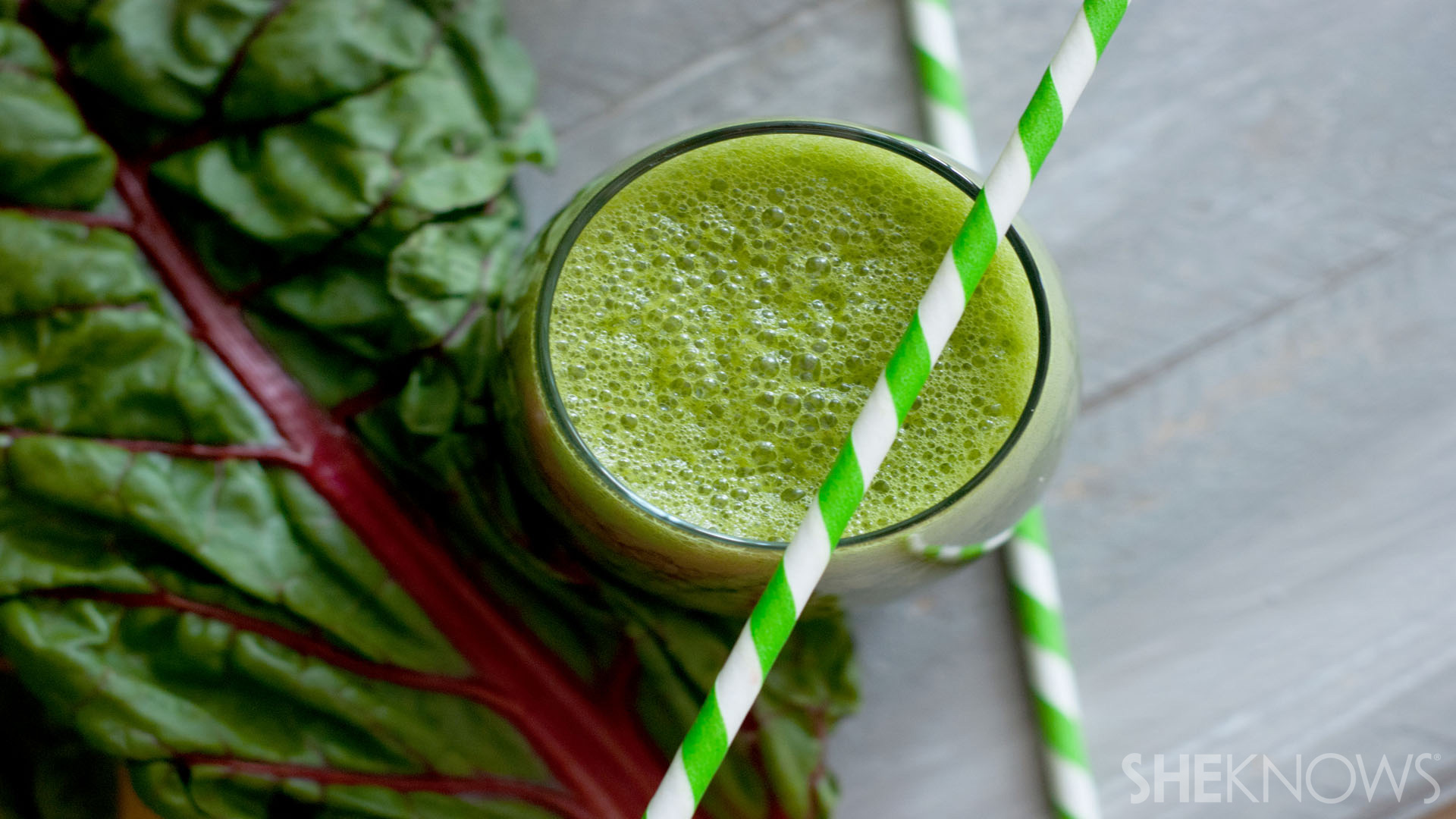 Tropical leafy green smoothie recipe