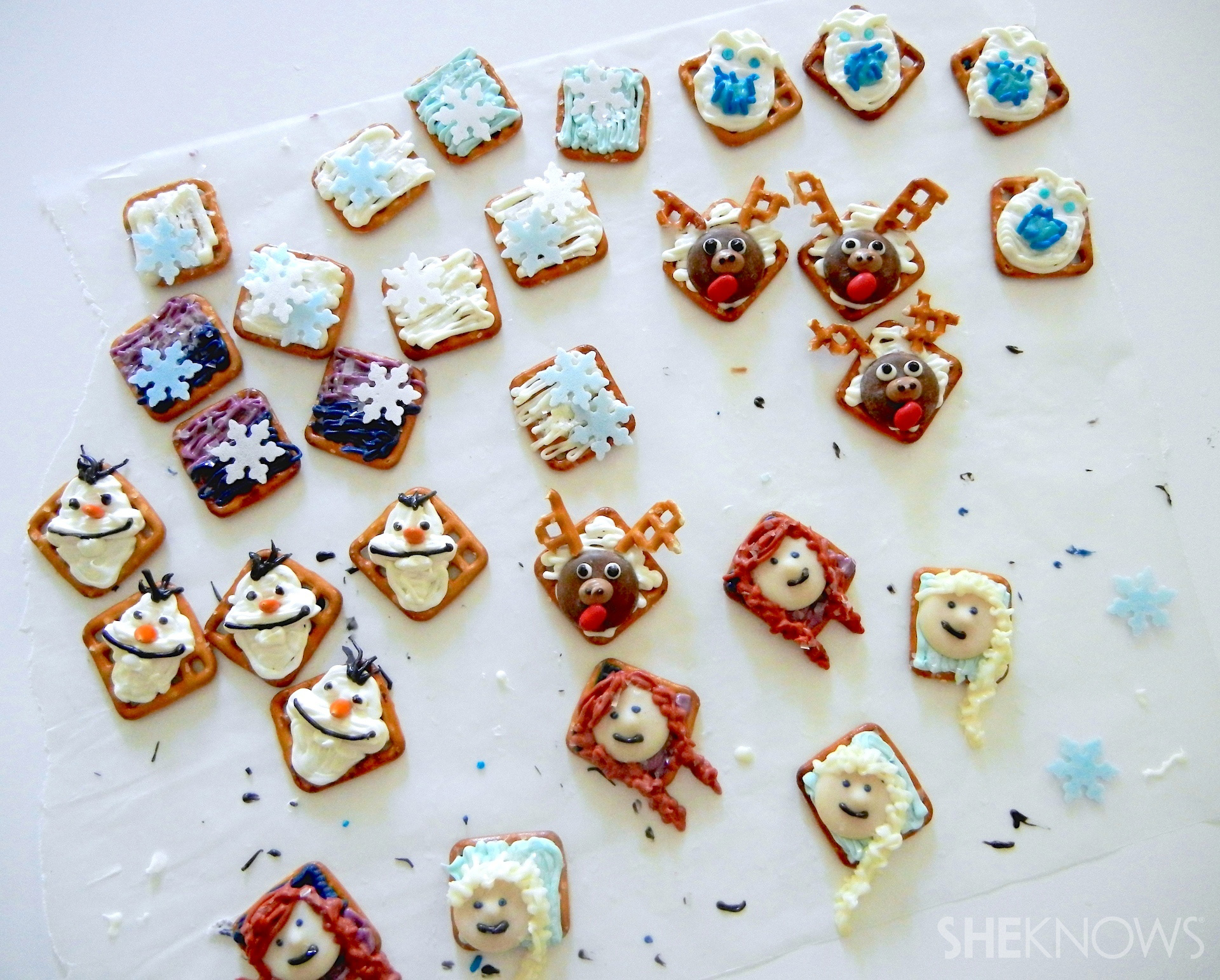 Frozen Inspired Pretzel Snacks