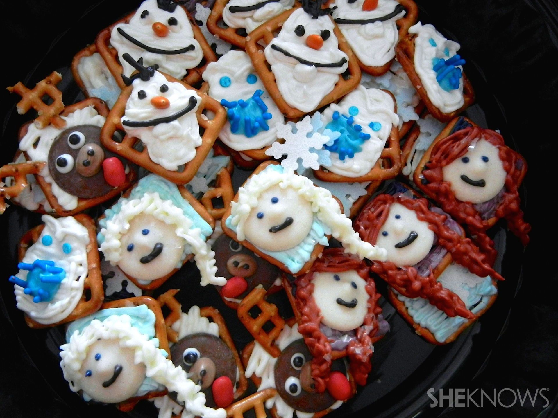 Frozen Inspired Pretzel Snacks