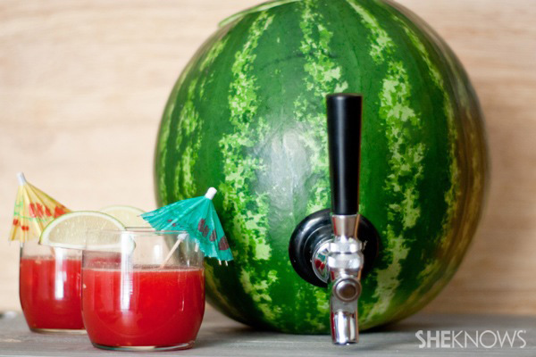 Craving more boozy watermelon fun? Make this watermelon keg.