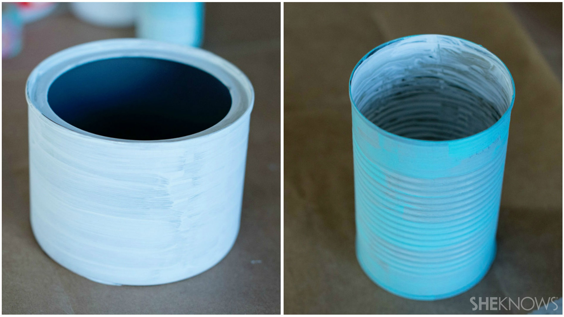 Tin can pencil holder | Sheknows.com - paint