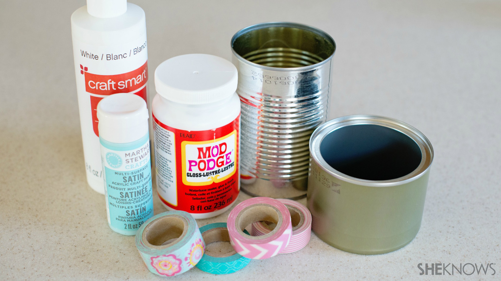 Tin can pencil holder | Sheknows.com - supplies