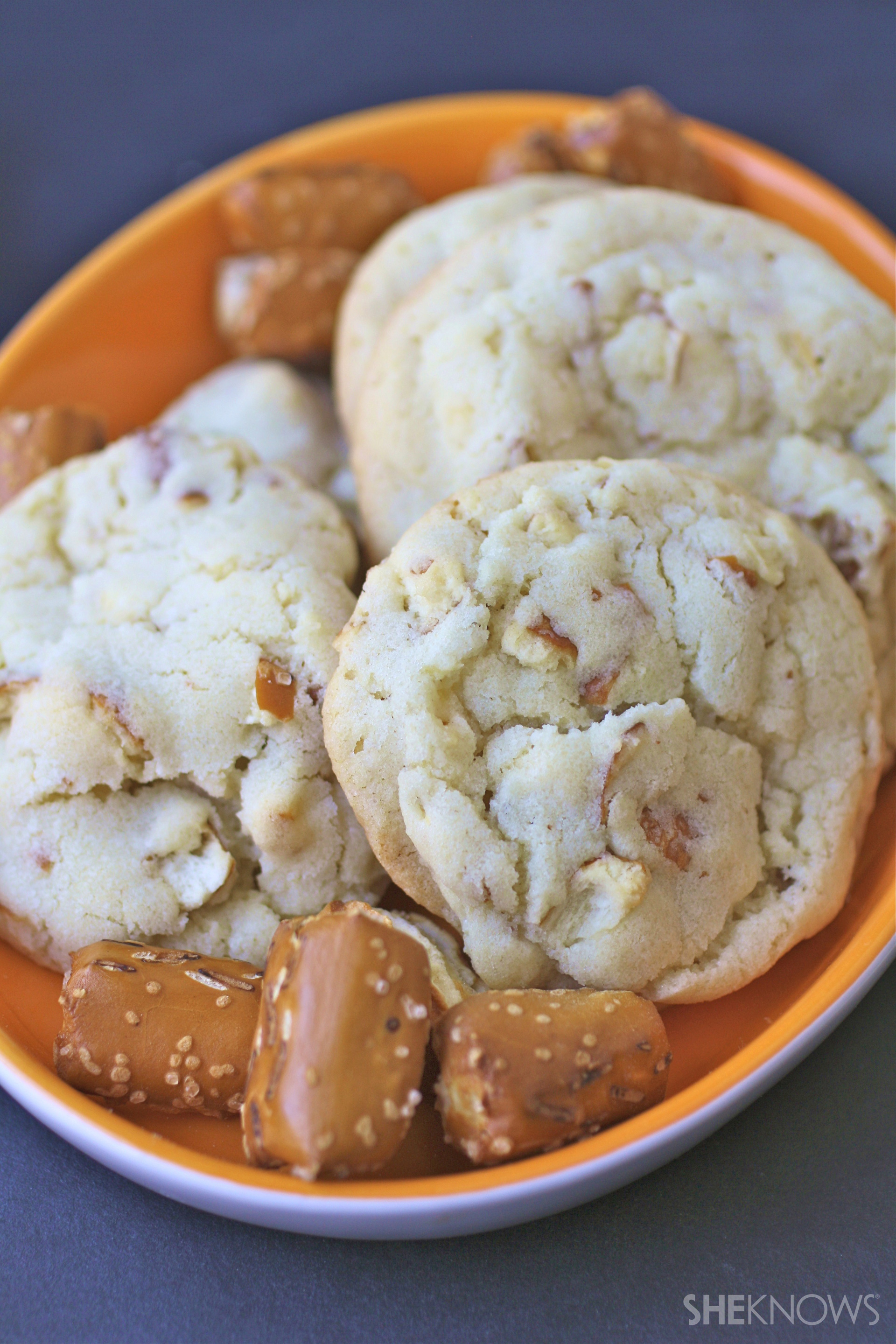 Salted pretzel sugar cookies