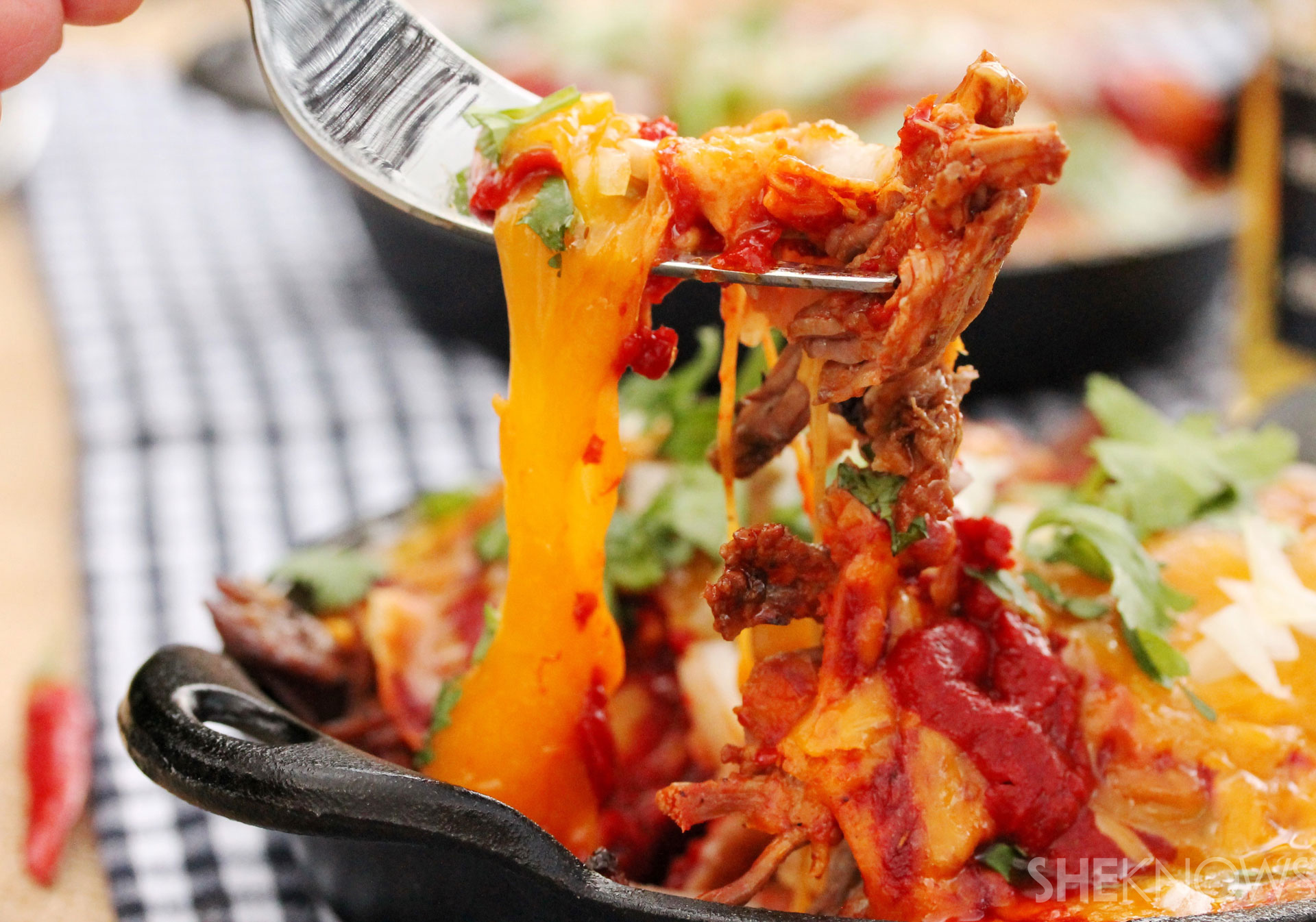 Slow cooker shredded beef burrito enchilada recipe