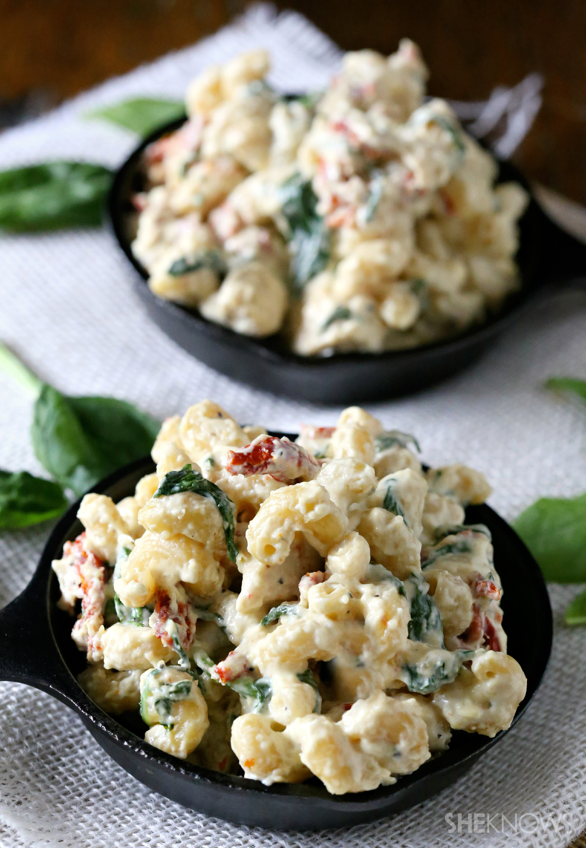 One-skillet creamy pasta recipe