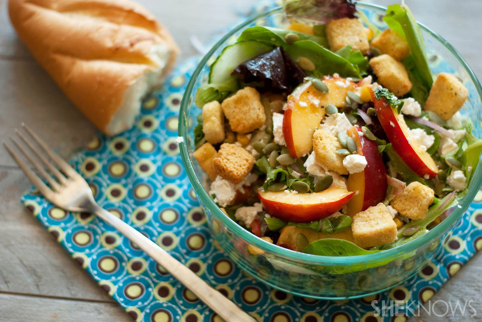 End of summer nectarine salad recipe