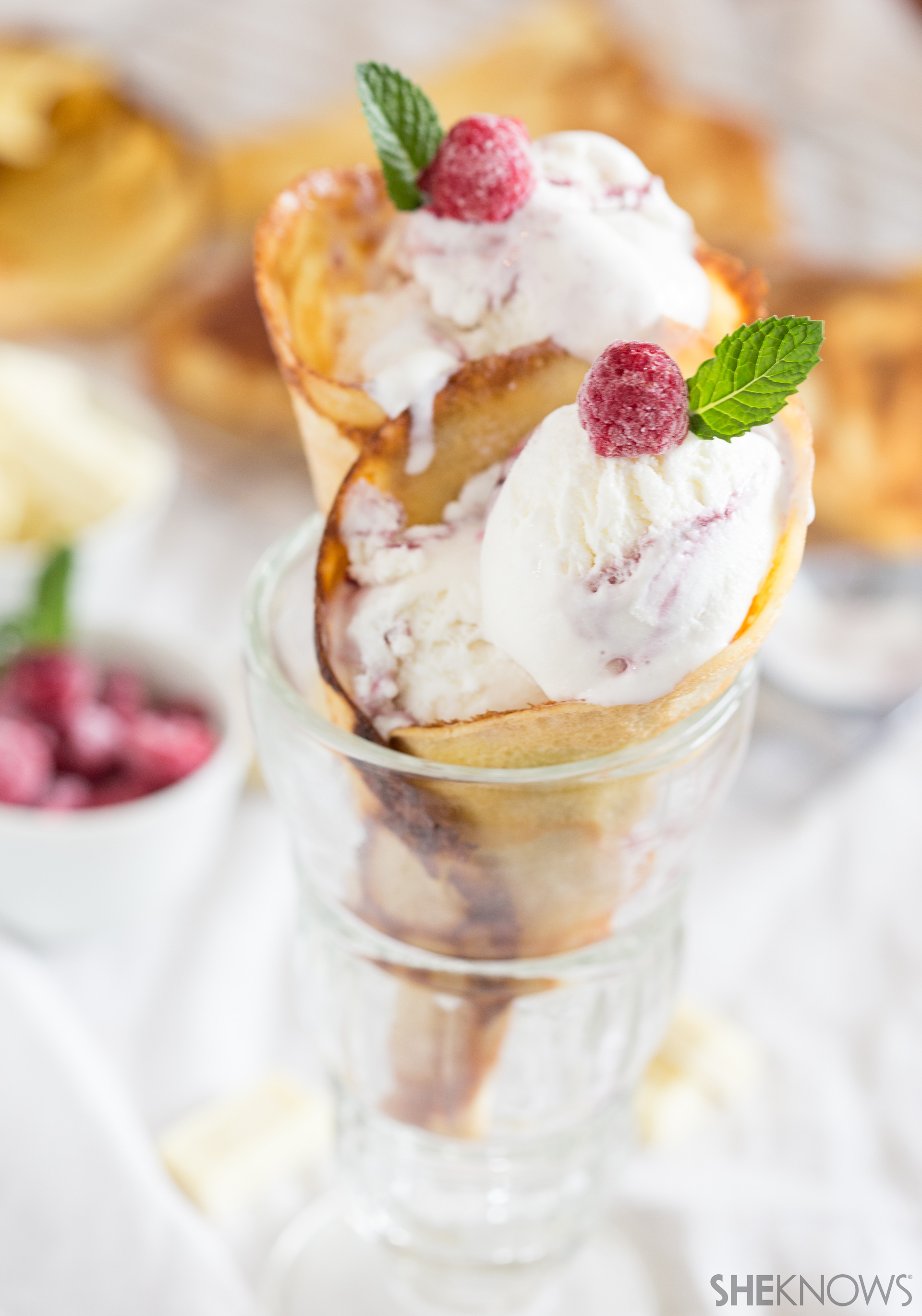 Easy homemade ice cream cones