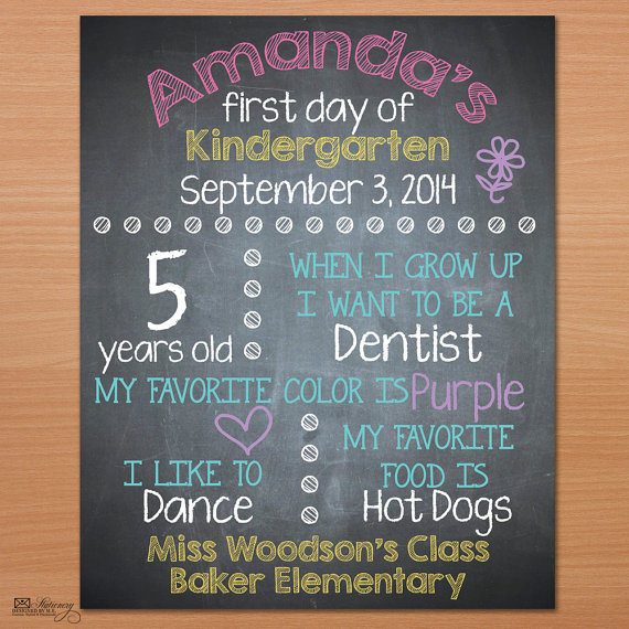 Back To School Printables And Signs From Printable First Day Of School Sign