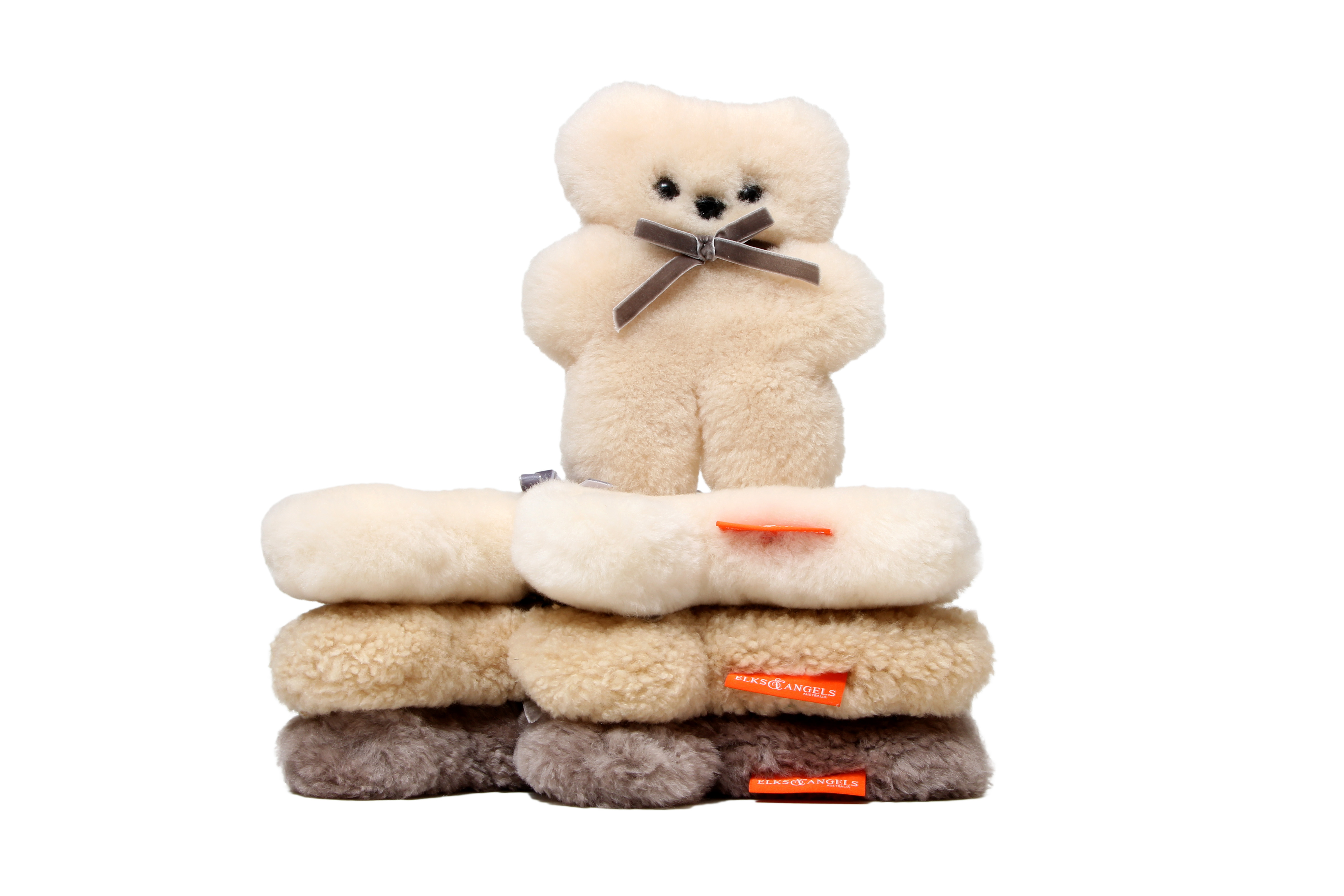 flat sheepskin teddy bear