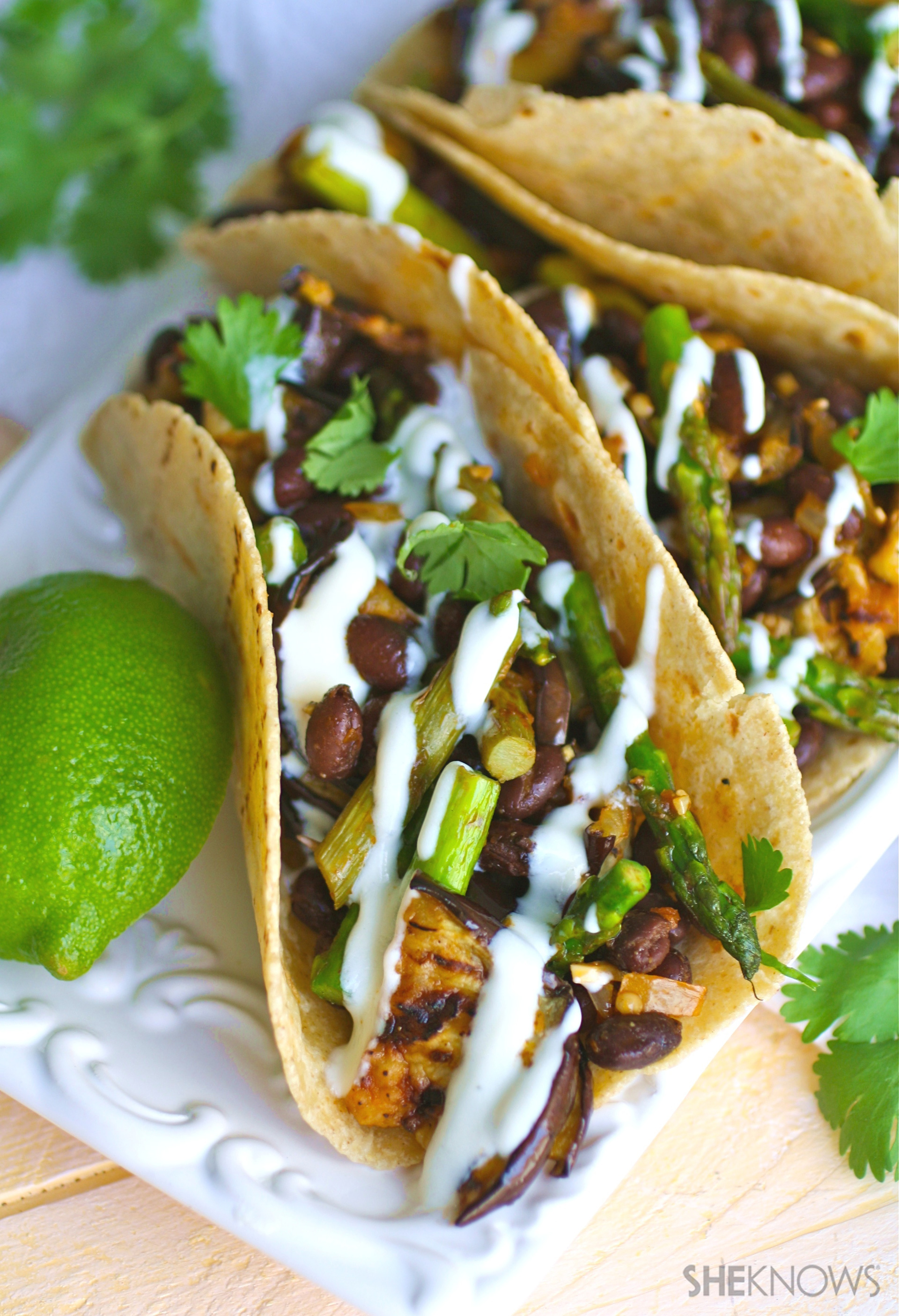Bring Tons Of Flavor To Vegan Tacos With Eggplant Asparagus And Black