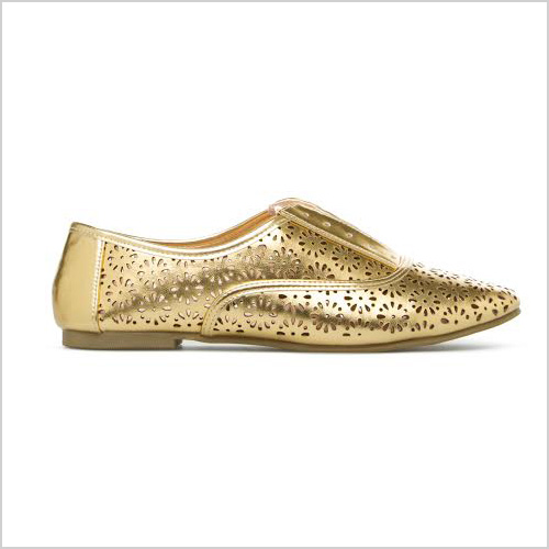 ShoeDazzle Signa Oxford in Gold