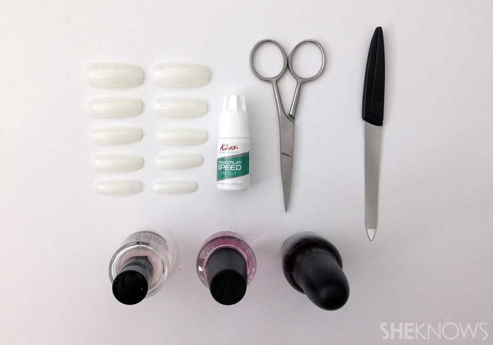 nails acrylic diy Nail coat glue Base tips coat  polish nail stiletto Artificial Nail Top
