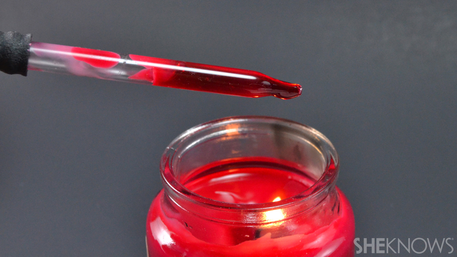 DIY bloody candles make a gory, fun Halloween prop