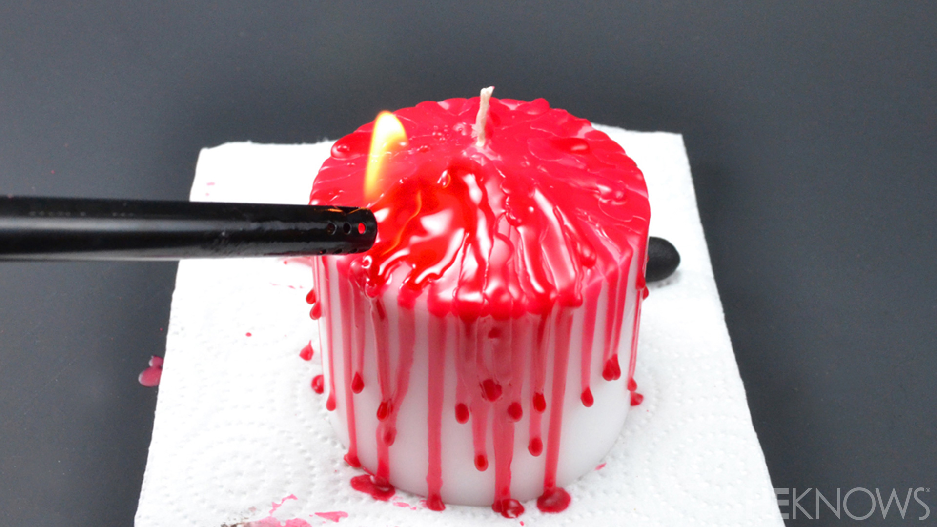 DIY Bloody Candles Make A Gory Fun Halloween Prop