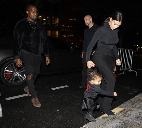 Kim Kardashianl, Kanye West, North