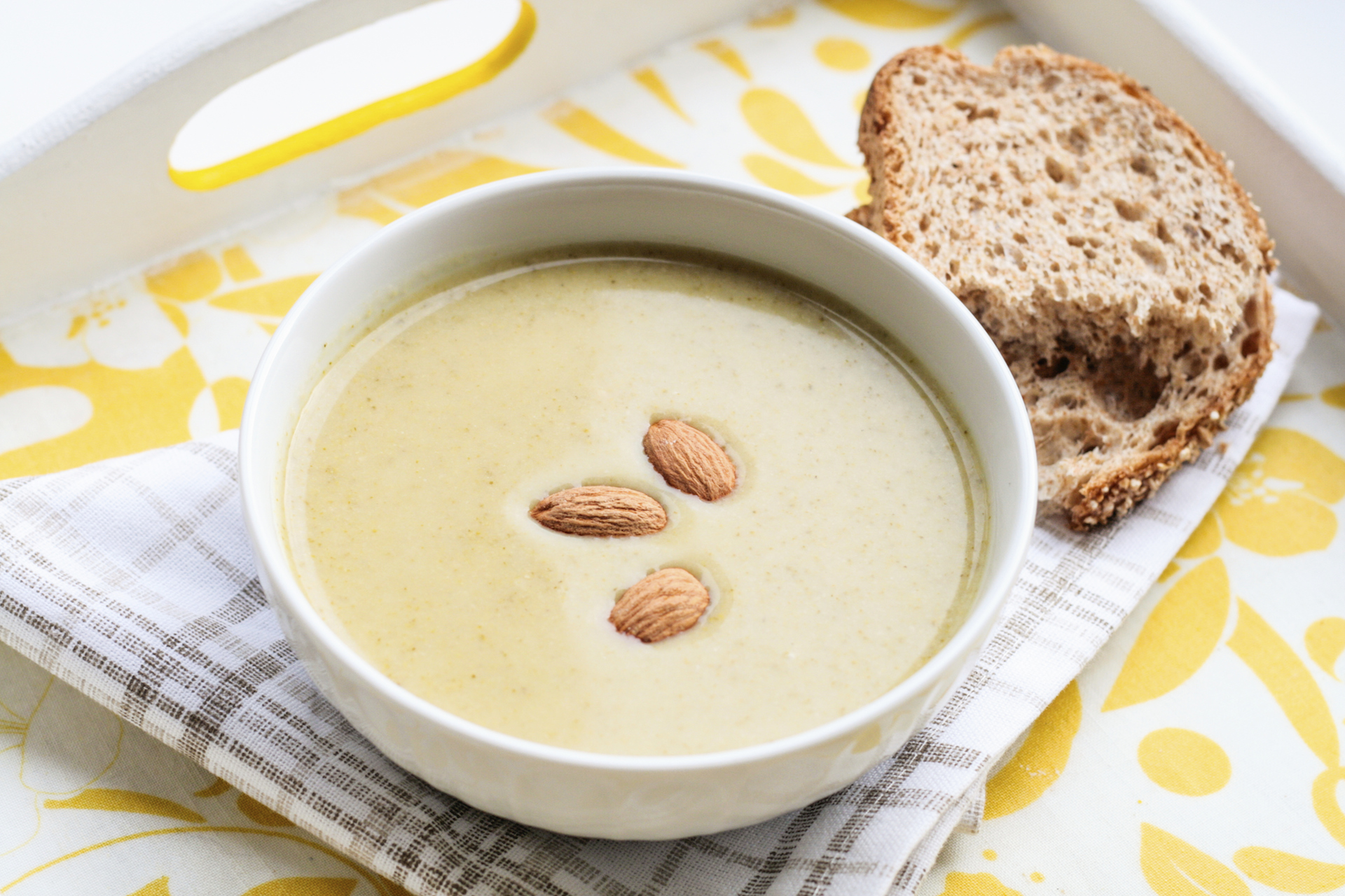 lemon almond soup