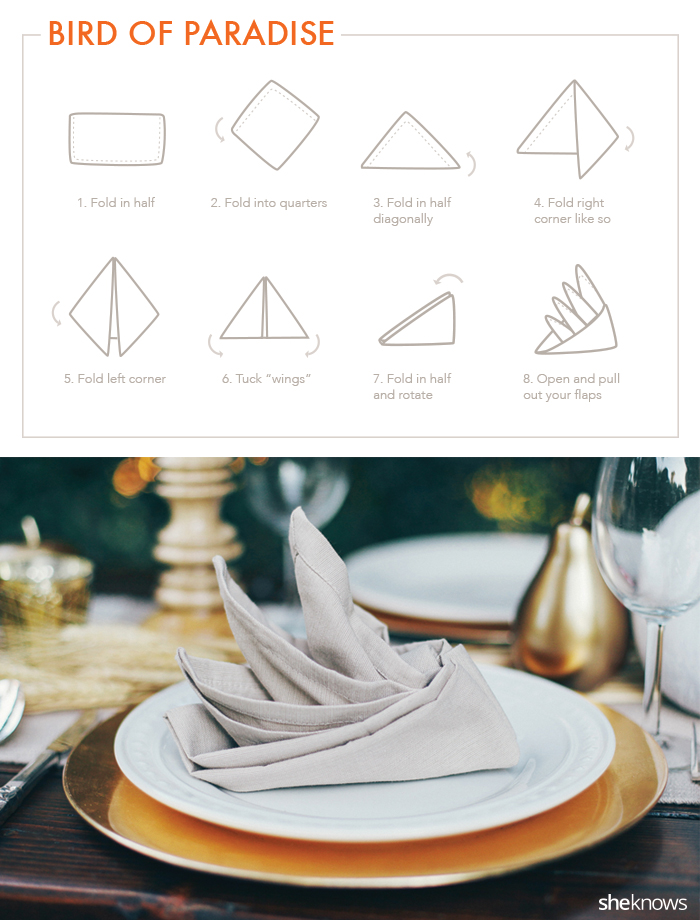 9 Creative napkin folds for every type of hostess (TUTORIAL)
