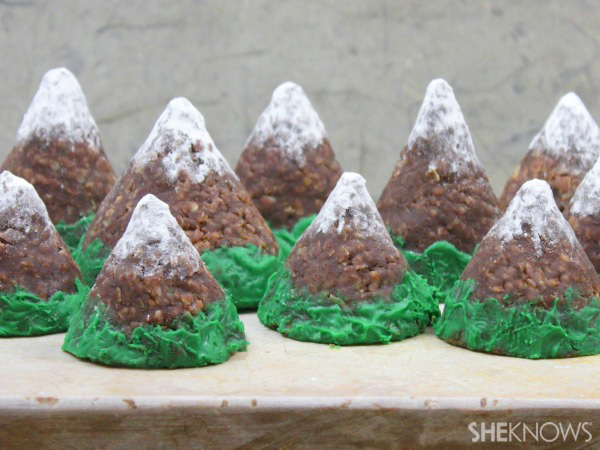 Snowy mountain cookies